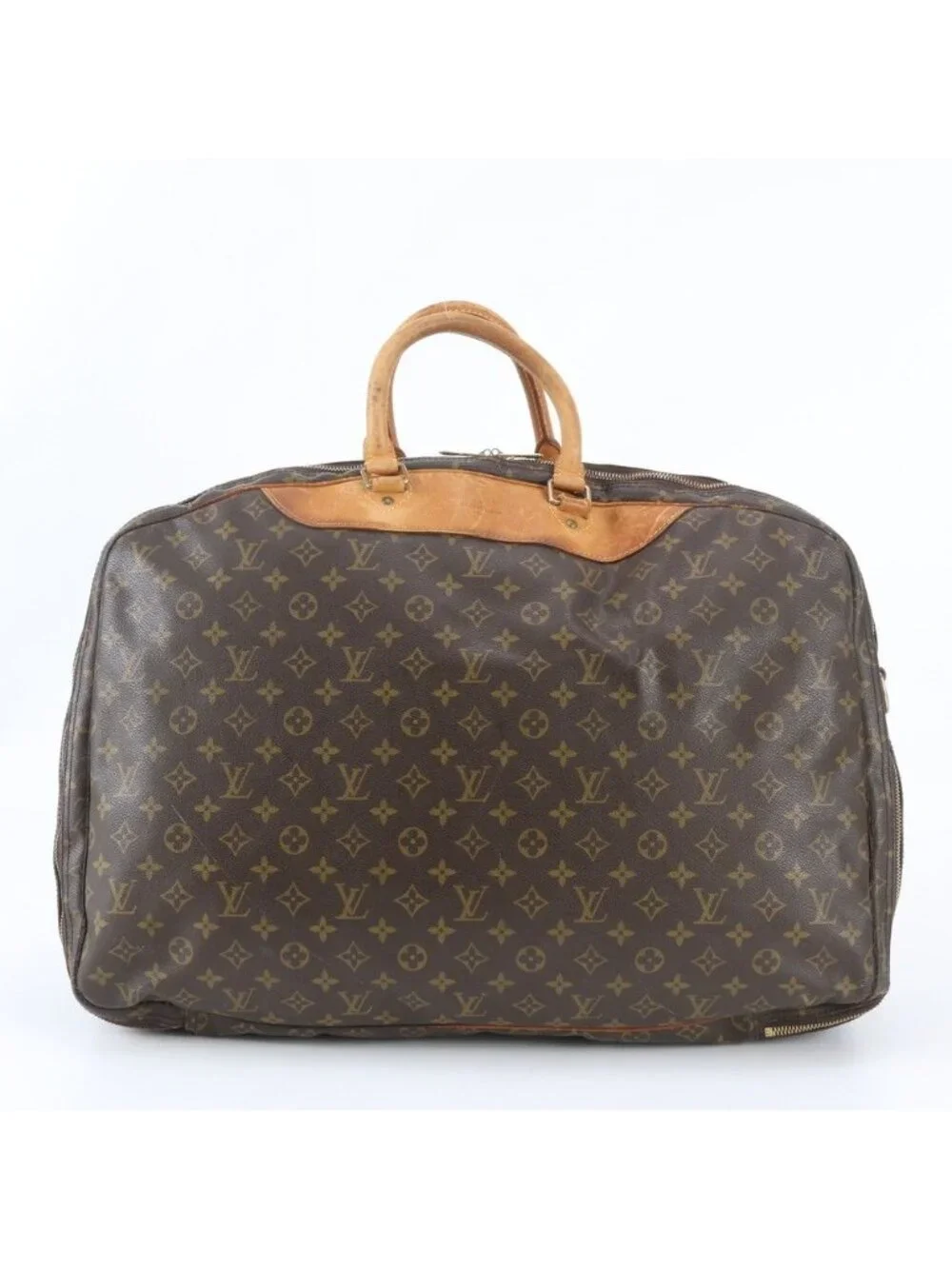 Louis Vuitton Monogram Alize de Poche Leather Boston Bag Tote